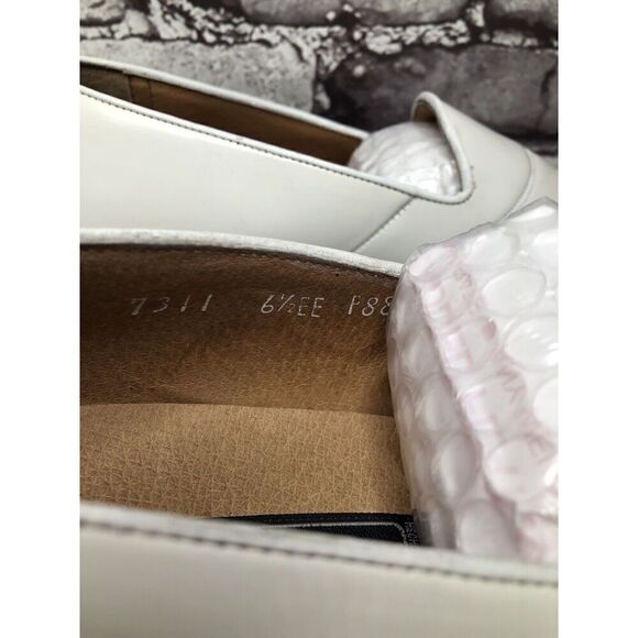 Duque Da Milano White Patent Leather Slip On Loafers Shoes Men’s Sz 6.5EE US/40 - Picture 4 of 12